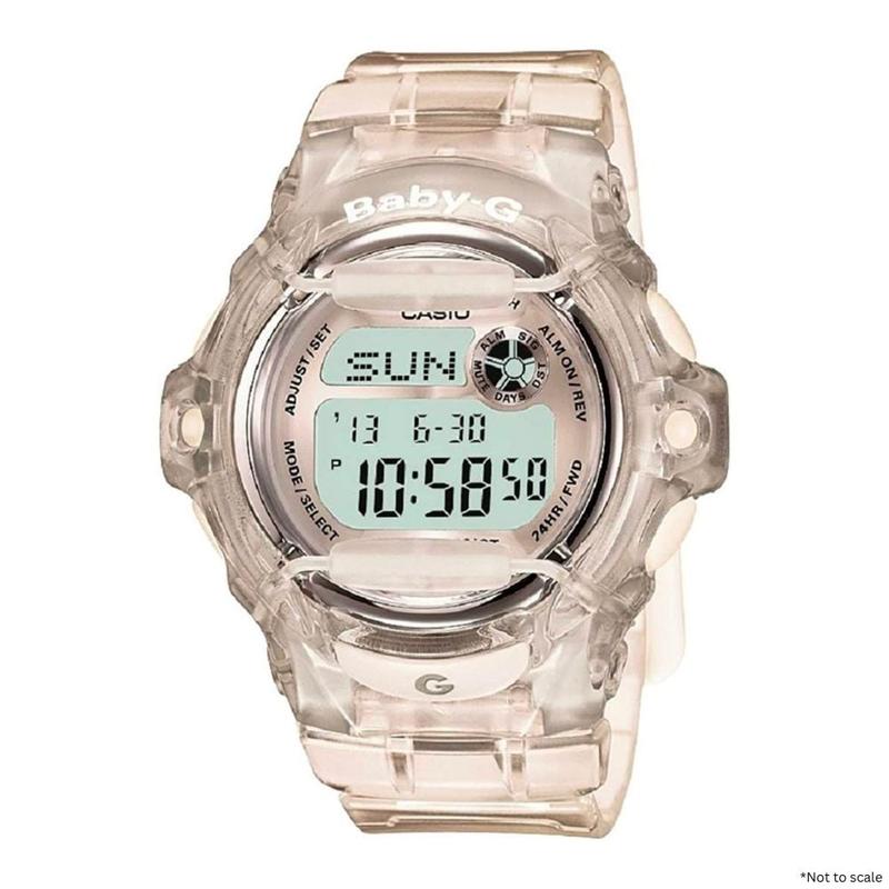 Casio Baby-G Digital Watch with Translucent Strap