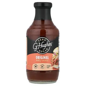 G Hughes Zero Sugar BBQ Sauce, Original, 18 oz (510 g)