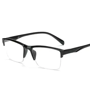 Ultralight Square Half Frame Reading Glasses Presbyopic Glasses Men Women +0.25 0.5 0.75 1 1.25 1.5 1.75 2 2.25 2.5 2.75 3 3.25
