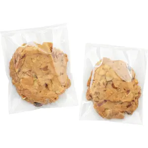 Clear Self Sealing Cellophane Bags,4x6 Inches 200 Pcs Cookie Bags Resealable Cellophane Bag for Packaging Cookies, Candy and Products