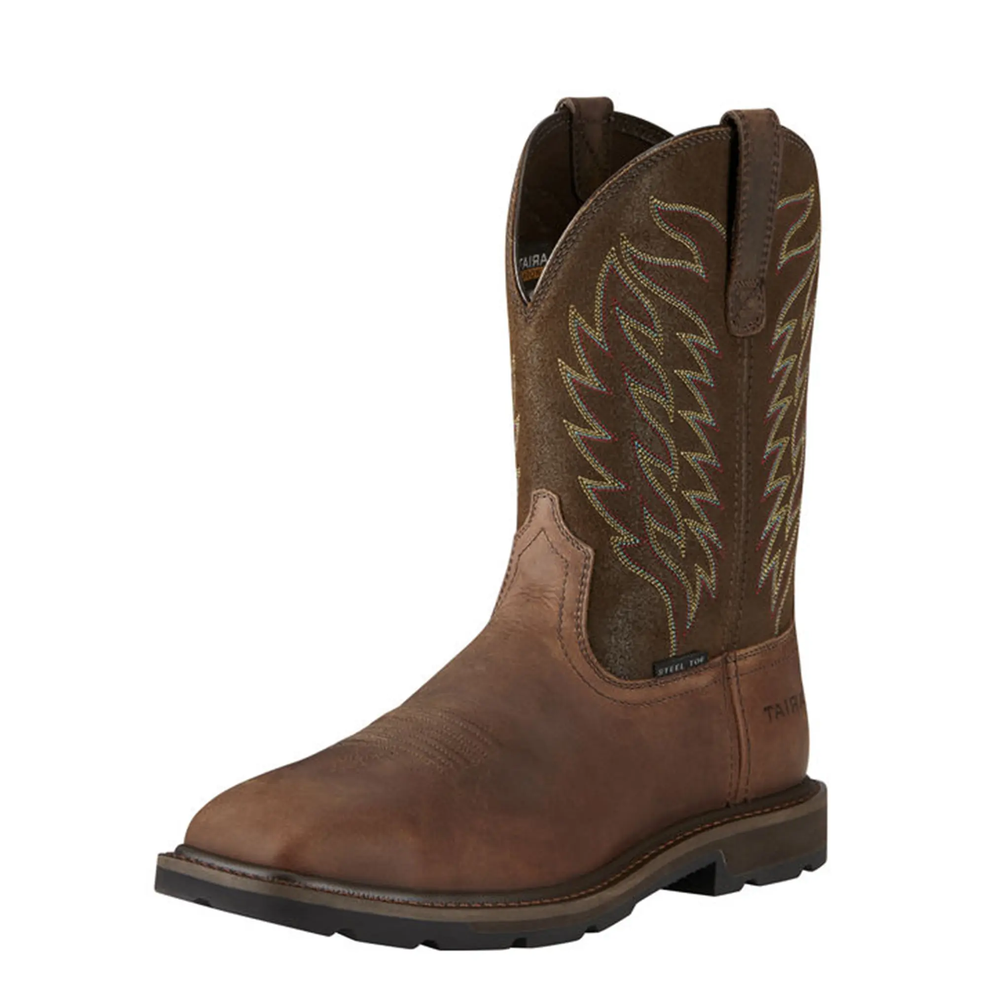 Men's Groundbreaker Wide Square Toe Steel Work Boots