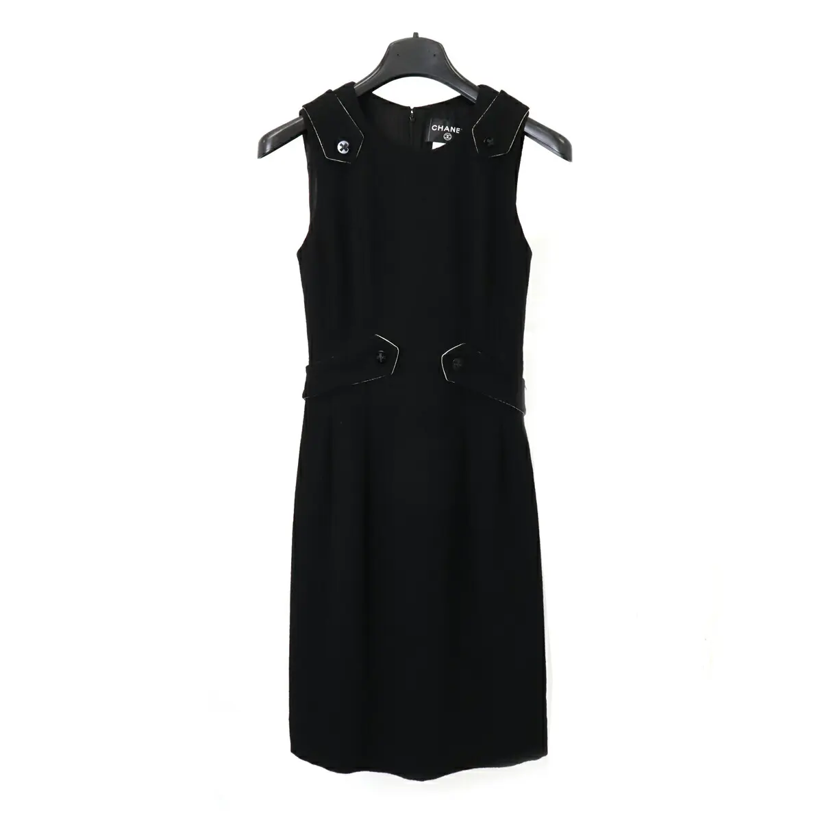 Pre-owned CHANEL Wool Small Leather Goods Dress