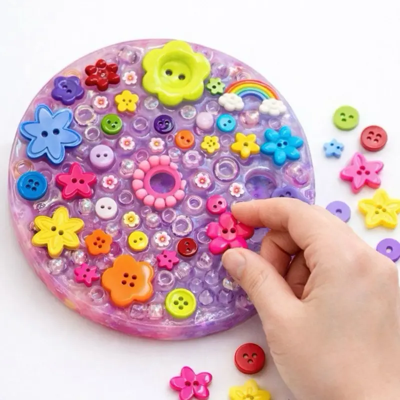 Flower Button Garden  Sensory  Picky Pad –  Fidget pad