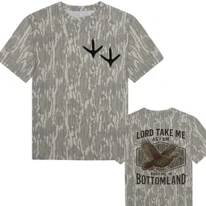 Lord Bury Me In Bottomland Shirt, Mossy Oak Wash Camo Tee, Vintage Hunting Shirt for Dad, Outlaw Hunter Gift 2026, Unisex Camo Top