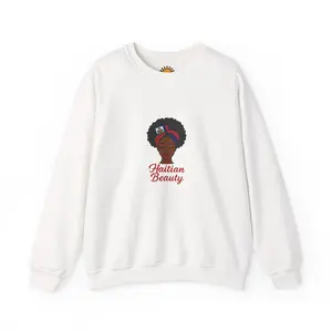 Haitian Beauty Pride Sweatshirt, Unisex Crewneck Jumper, Fast Shipping, Gift for Haitian Heritage Day, Cultural Apparel, Graphic Top