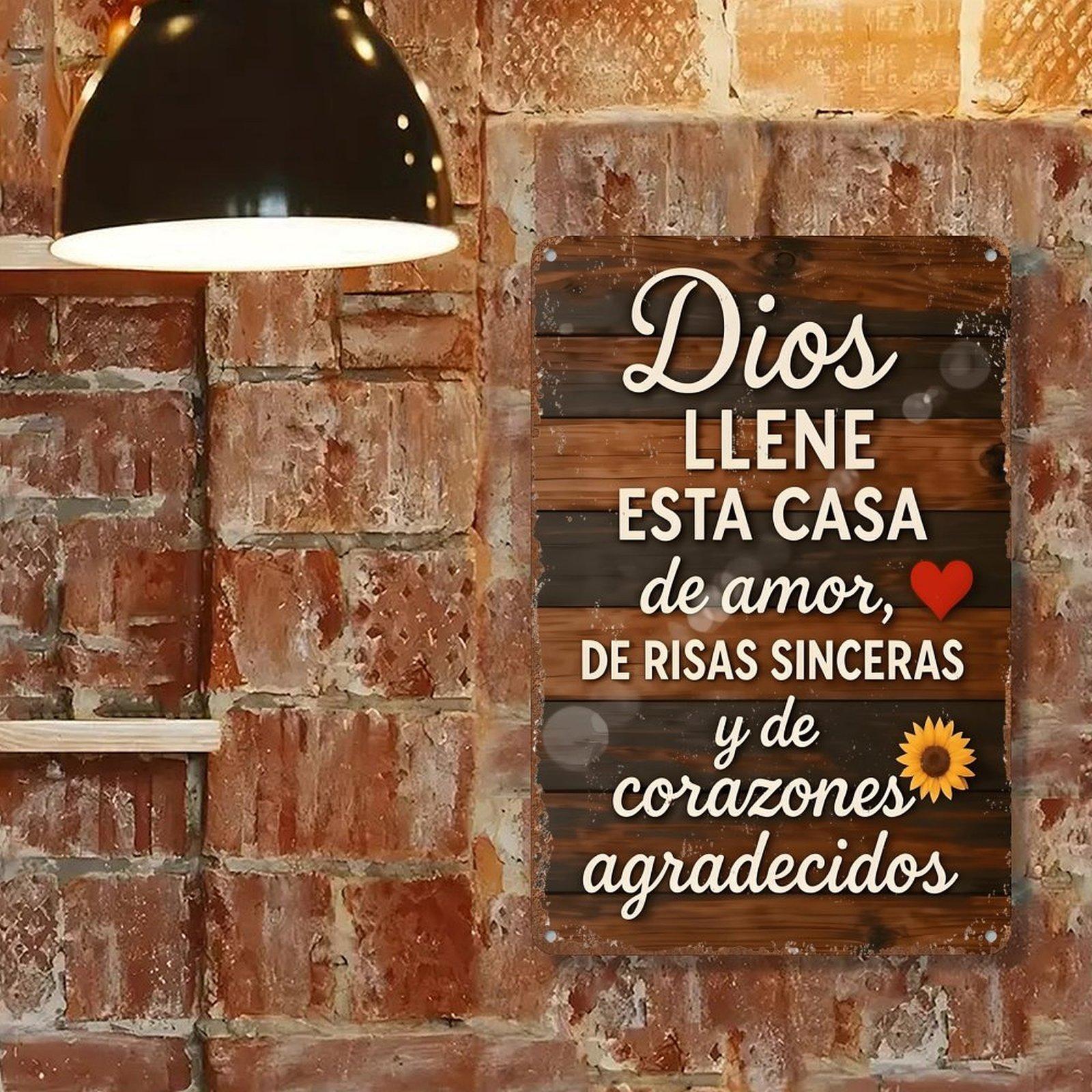 2D Flat,Metal wall art 1pc, "Bless This Home" Spanish Aluminium Iron Sign(12"x8"), Decorative Plaque & Statues, Vintage Home faith blessing , Suitable for garden, porch, patio, home decor, bar cafe, Office, Kitchen decor, birthday gifts 2D Flat,Metal wall art 1pc, "Bless This Home" Spanish Aluminium Iron Sign(12"x8"), Decorative Plaque & Statues, Vintage Home faith blessing , Suitable for garden, porch, patio, home decor, bar cafe, Office, Kitchen decor, birthday gifts