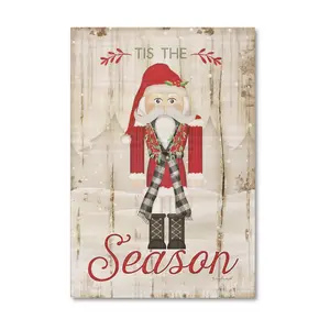 Courtside Market Tis The Season Nutcracker 12x17.5 Wood Sign