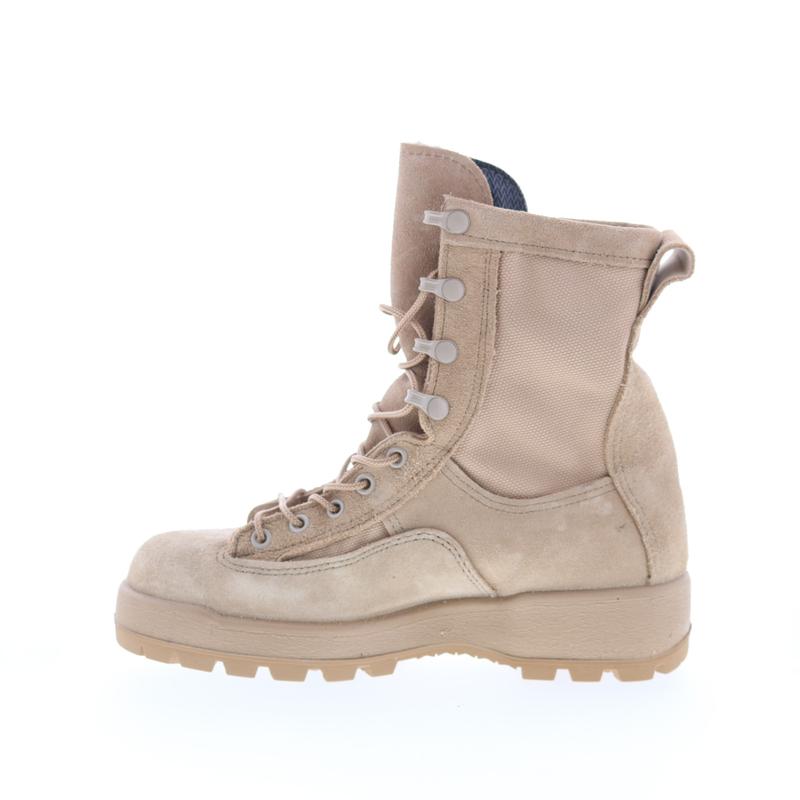 McRae Army Temp Weather Made In USA Mens Beige Extra Wide Tactical Boots