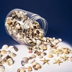 Natural Mixed Seashells for Home Decor - 1200pcs Ocean Beach Shells, Starfish & Spiral Shells - DIY Crafts, Wedding Decor, Candle Making Supplies - Vase Filler, Beach Party Decoration - Reusable, Assorted Sizes