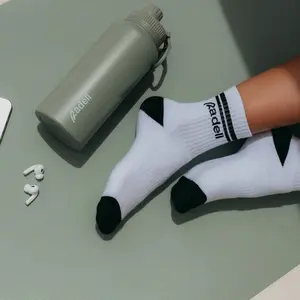 Radell Socks Comfort Women's Womenswear, White with Black Stripes, Comfortable Fit, Ideal for Casual Wear - Bridal