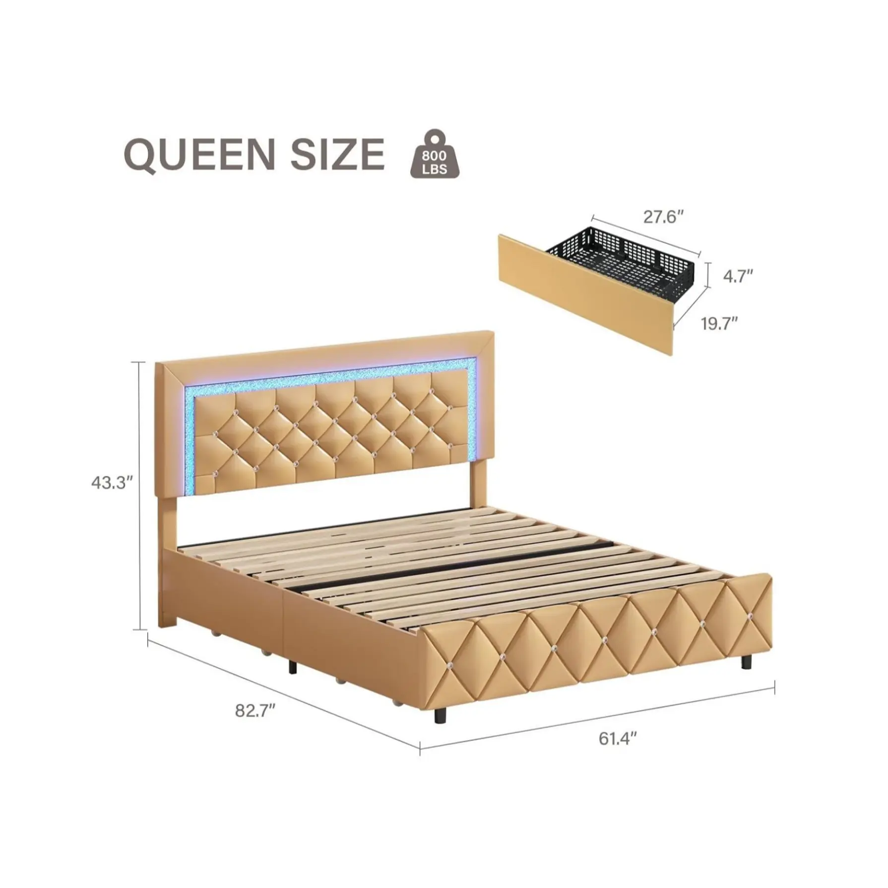 Queen Size Yellow