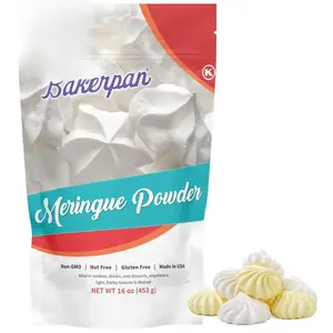Bakerpan Meringue Powder for Royal Icing - 16 Ounce - Meringue Powder for Baking, Frosting, Icing, Pies, Cake Decorations (Made in USA)