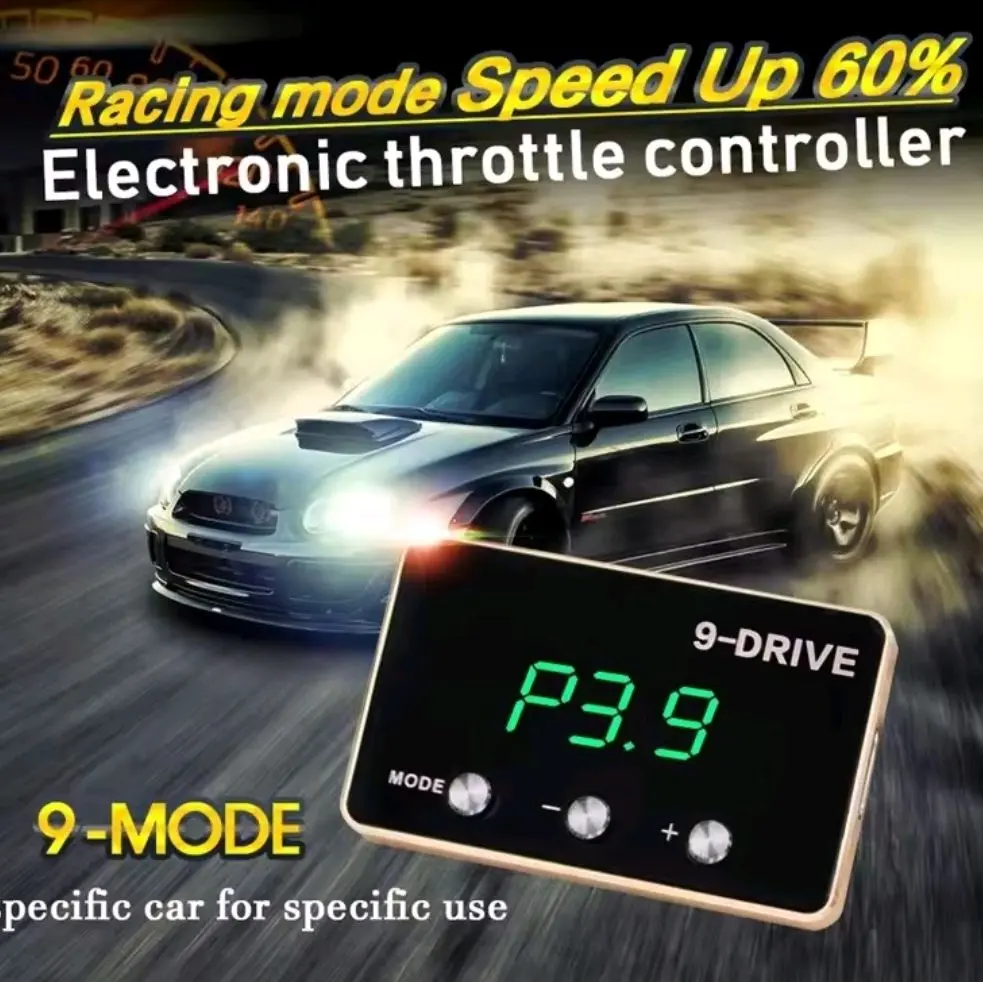 Pedal Commander Electronic Throttle Controller 9 MODE Pedal Accelerator Fuel-Efficient for Jeep Wrangler JK, Dodge Challenger, Charger, RAM 1500