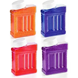 Vase Fillers, Blue, Red, Orange, Purple(7-8 mm, 1 Bottle contains 60,000 Pieces),Expanded Balls for Hydroponic Growing Media for Aquaponics & Indoor Plants, Hydroponic Decoration, Vase Ornament