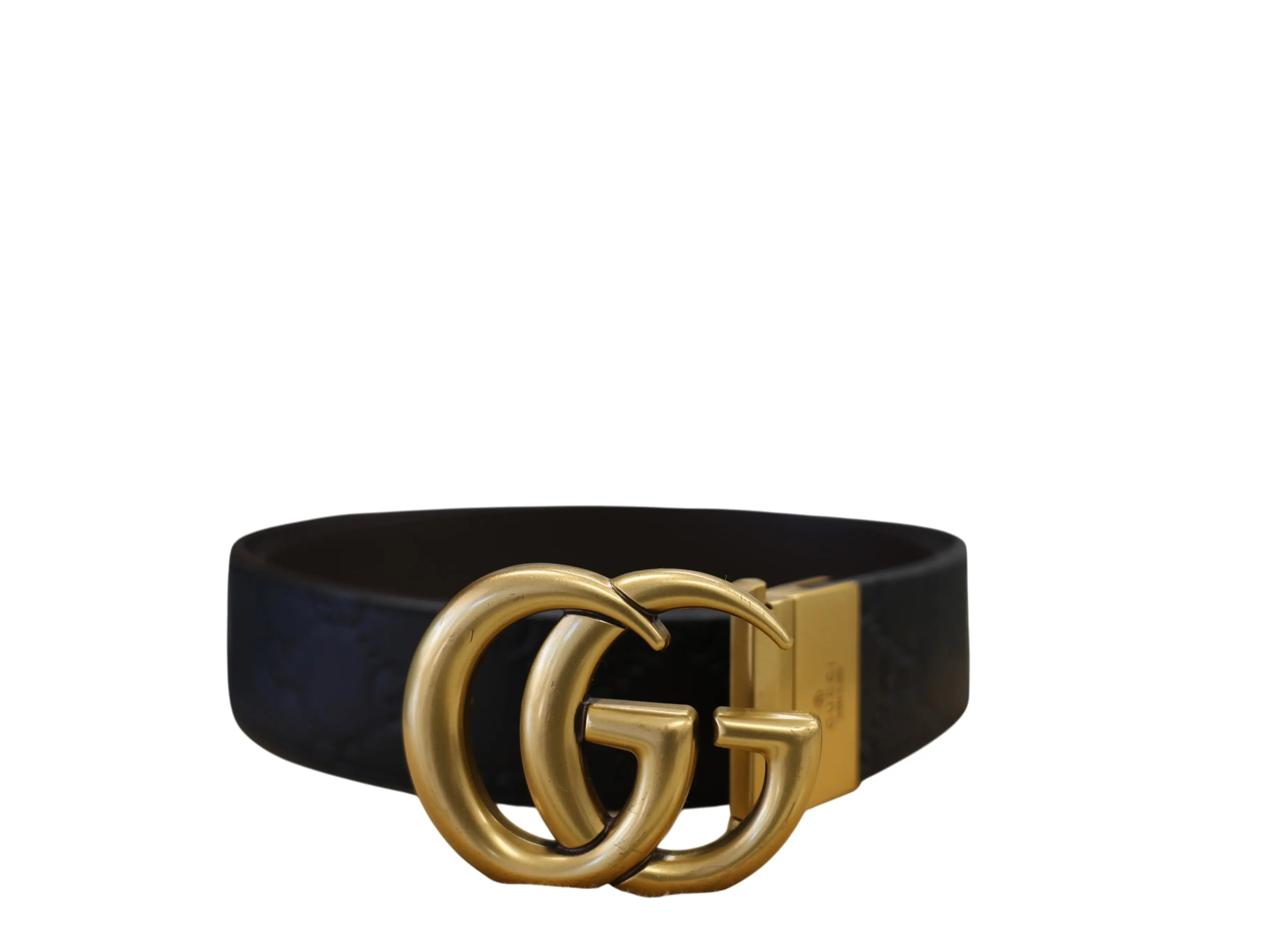 Pre-owned GUCCI BELT GG BELT 38