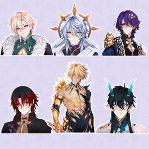 Honkai Star Rail Inspired Anime Stickers and Magnets - Waterproof - UV Protection - Vinyl - Glossy - Laminated - Aventurine - Dan Heng - Sunday - Blade - Phainon - Doctor Ratio