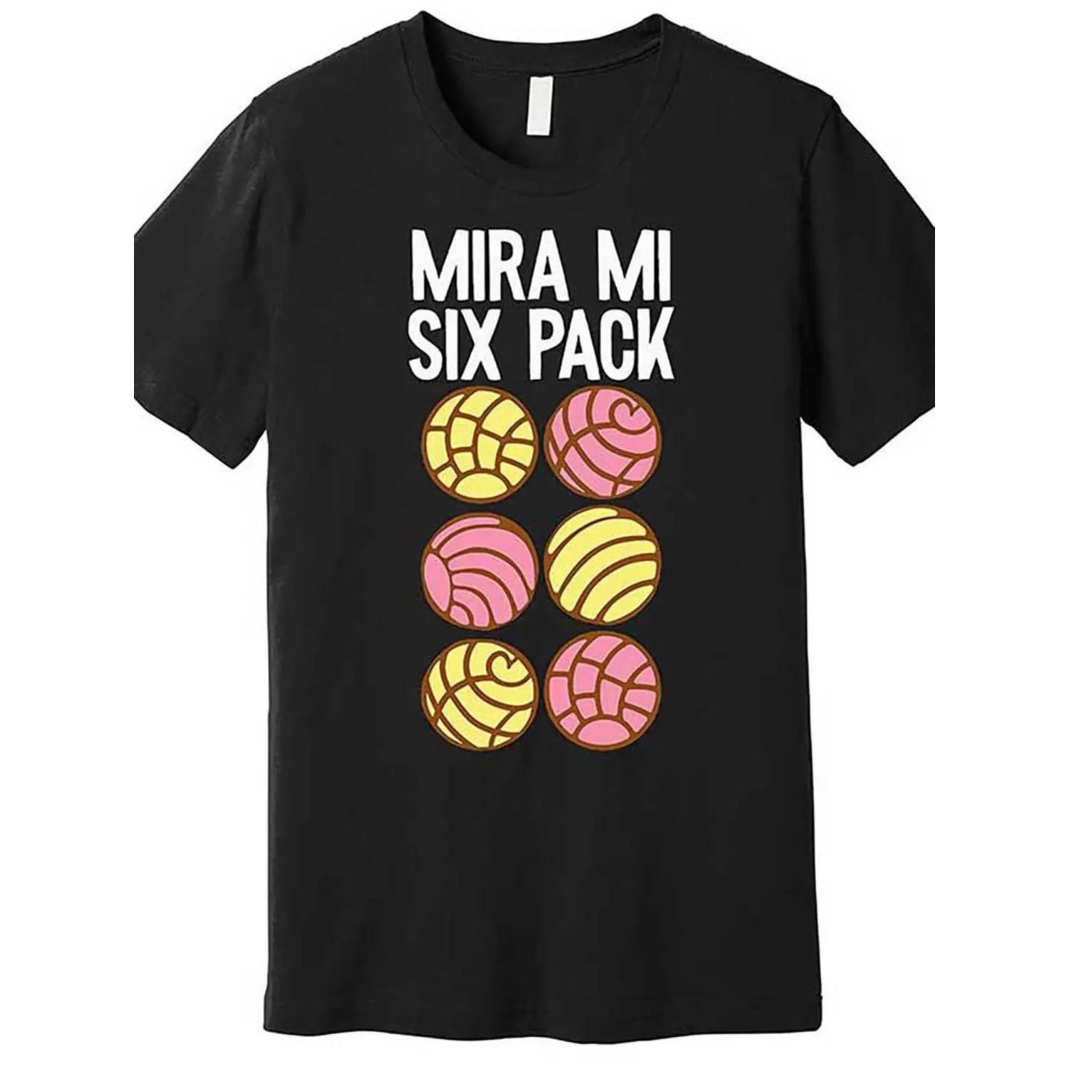 100% Cotton Conchas Pan Dulce Latina Mexican Mujer Concha Pastry Premium T-Shirt 666569 funny Men’s Short Sleeve Graphic T-shirt Collection black TT2
