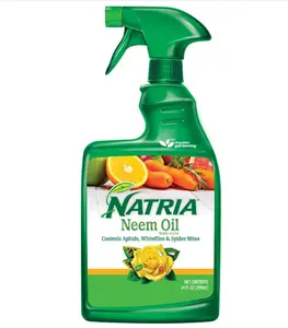 Natria Neem Oil Spray for Plants, Controls Aphids, Gnats, Spider Mites, and More, Organic Gardening, 24-Ounce, Ready-to-Use Spray