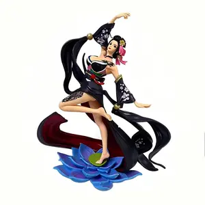 One Piece Robin Action Figure, Elegant Dancer Pose with Lotus Stand，Nico Robin Wano Collectible Statue， Battle Pose for Desk & Display，Wano Kuni Nico Robin Collectible