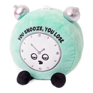 "You Snooze, You Lose!" Novelty Alarm Clock Stuffed Plush Figure by Punchkins