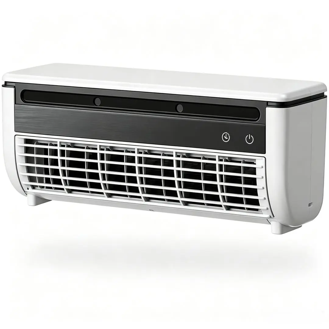 No Drilling, No Windows, No Noise! — 6000mAh Battery-Powered Mini AC | Cools Any Small Room in 30 Seconds | Wall-Mount or Stand Freely | Perfect for Apartments, Dorms & Kitchens