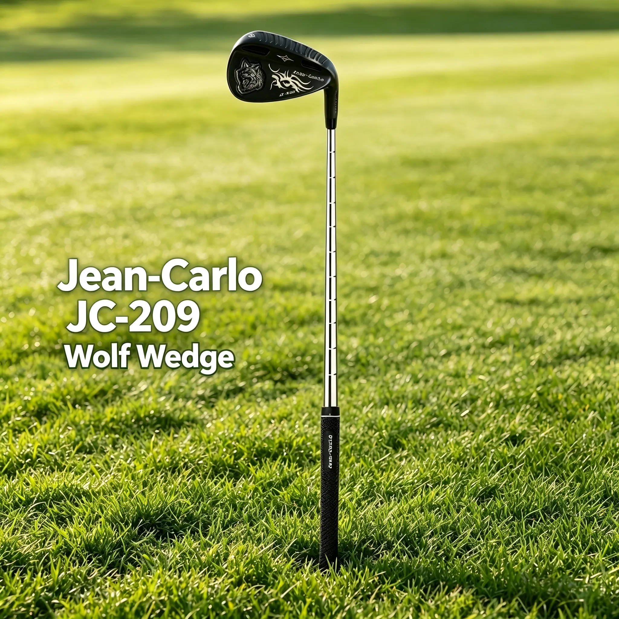 Premium Soft Iron Golf Wedge - Jean-Carlo JC-209 Wolf Pattern, All Turf Use, Bunker Chipping Club Putter Stability Revolution Golf Iron AI Golf Set Complete High-Stability Performance