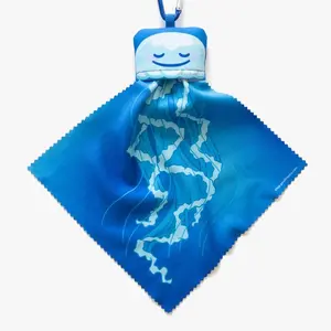 Jellyfish Microfiber Cloth Keychain Glass/ Screen Cleaner Cleaning