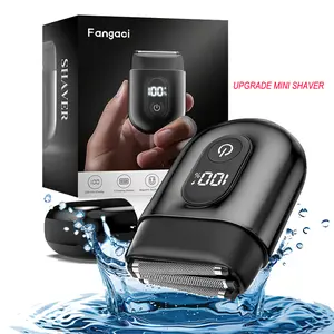 [TikTokShopStockUp]Upgraded Mini Electric Razor, Electric Shaver for Men,Women,Upgraded Foil Shaver with 3 Blade Heads IPX7 Waterproof Wet/Dry LED Display USB Type C Rechargeable FathersDayGift Flexible Floating