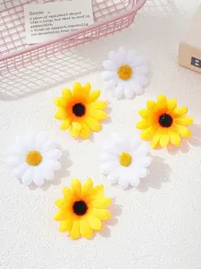 Cute Sunflower Hair Clip Set, 6 Pieces, Fun and Fashionable Accessories for All Ages, Perfect for Daily Use