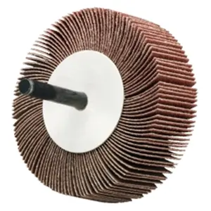 212 MAIN Reptile & Amphibian Cleaning Flapper Wheel, 1x1x0.25 in, 120 Grit (Medium Grit P-Graded), Aluminum Oxide, Flexible Backing, Fine Finish for Light Sanding