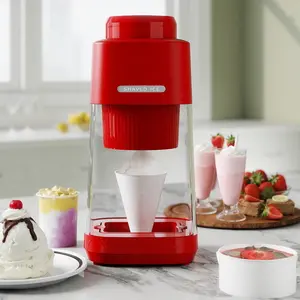 TMWINGS Ice Shaver & Crusher Machine, 50W High-Power Motor & Stainless Steel Blades for Shaved Ice, Snow Cones, Slushies, Ice Maker Machine, Cocktails - Home, Party & Commercial Use, Slushie Machine for home