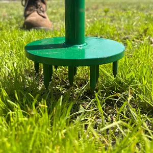 Landzie Spot Seeder Lawn Aerator Tool and Grass Patch Repair Tool - Spike Seeding Tool and Slit Seeder Aerator Lawn Tool for Lawn Repair & Dog Spots Heavy-Duty Spot Aerator Dethatcher for Grass Repair