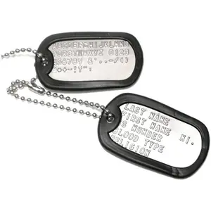 Dog Tag w/Chain (Set of 2) - Stainless Steel