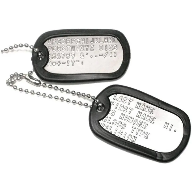 Dog Tag w/Chain (Set of 2) - Stainless Steel