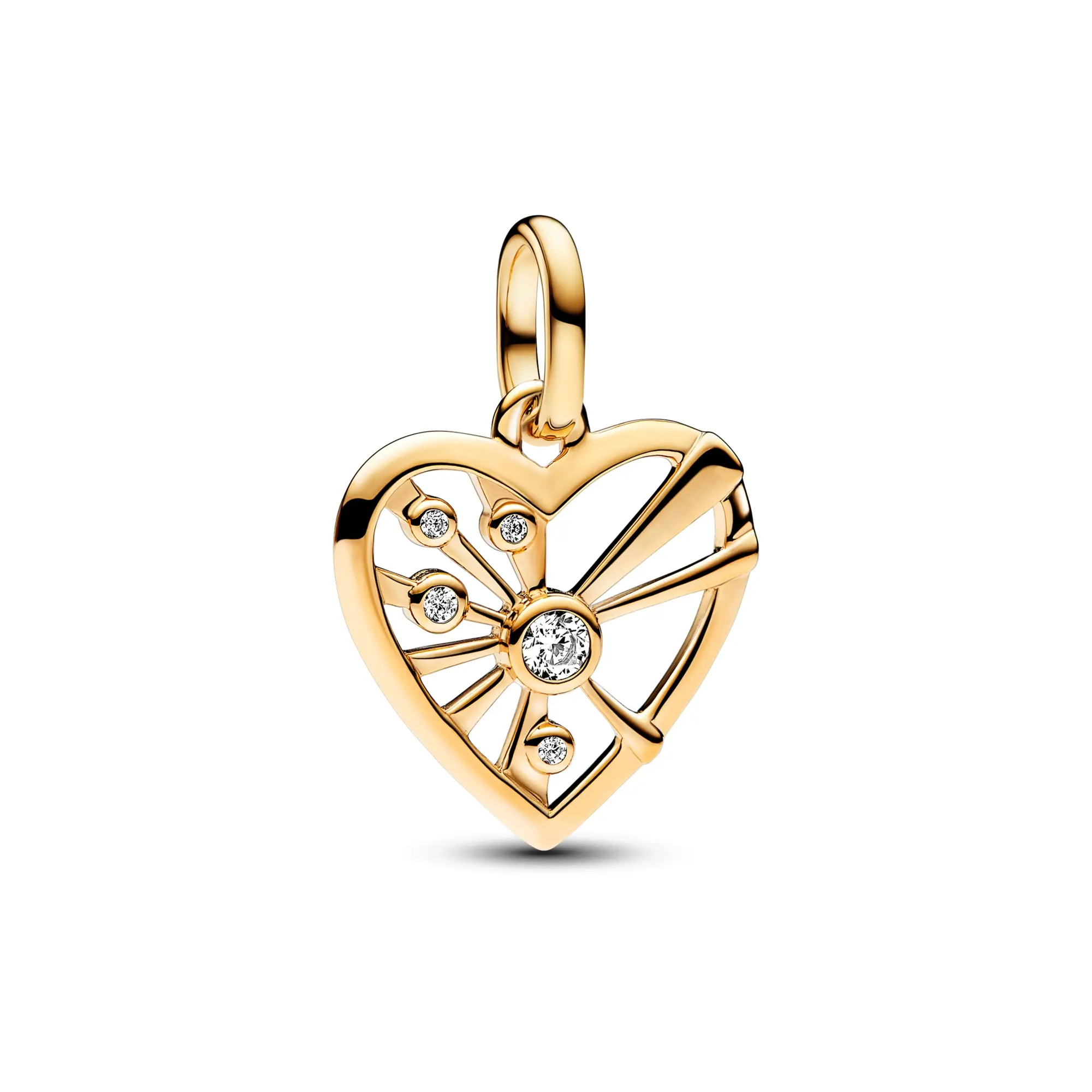 Pandora Heart & Rays Medallion Charm 763453c01