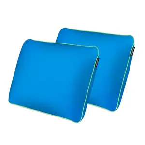 Fun Pillow - 2 Pack, Cooling Memory Foam Pillow with CertiPUR-US Foam, Removable Cover, 16" x 24", 2.2 lbs, Machine Washable, Limited Warranty