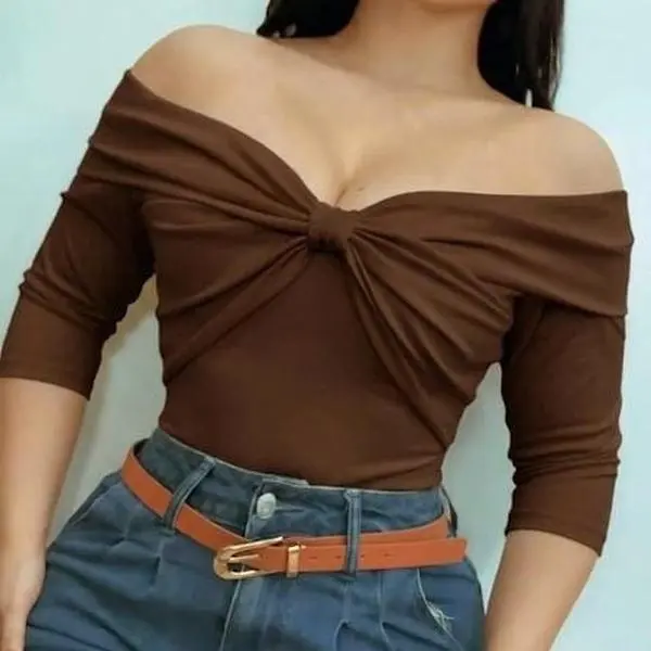 Bodysuit for Women - Body Con Mangas Largas - Tops - Womenswear