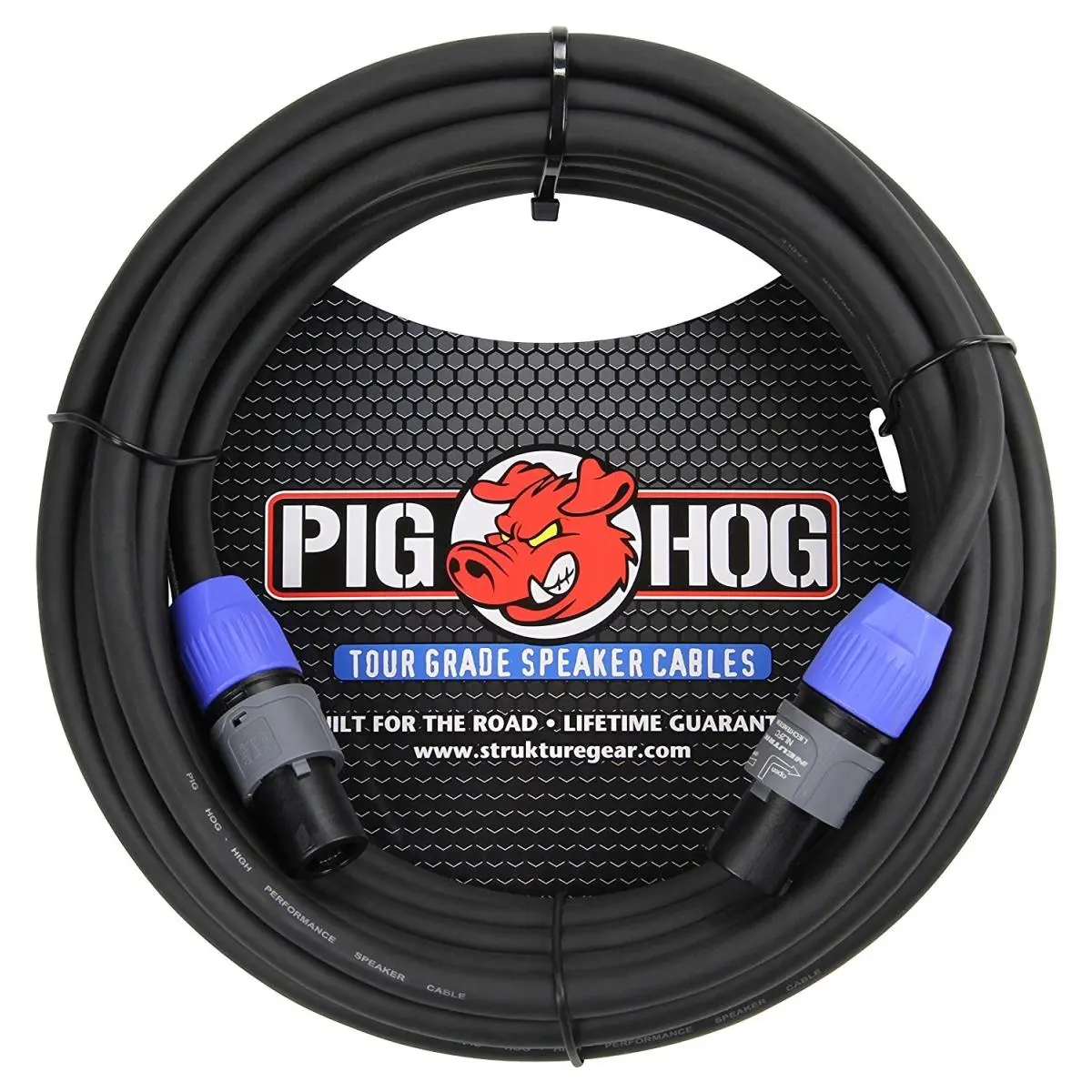 212 MAIN 100 ft. Rubber Speaker Cable with Speakon Plug, Pig-Compatible Tools, Hardware, and Accessories