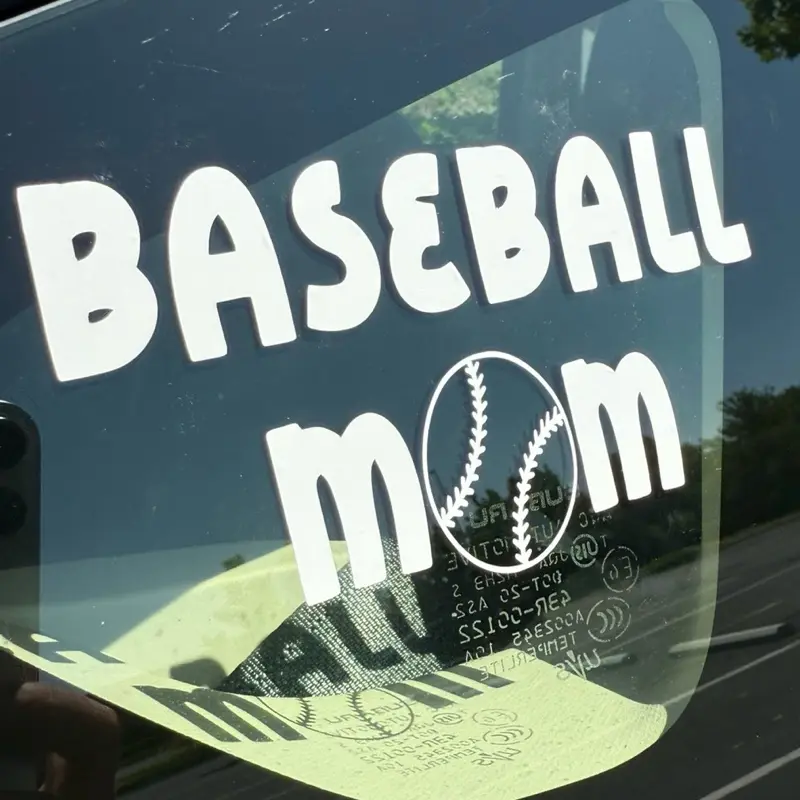 Baseball mom car decal - car decal baseball - vinyl car decal - car stickers for moms - mom life car decal - sports moms - baseball decal