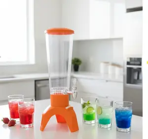 Jellyfish Shape Beer Tower Dispenser Drink Tower Reusable Colorful