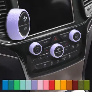For Jeep Grand Cherokee - Knob Press-Fit Covers 2014-2022 | 3-Knob Set Choose Your Color! Precision Fit For a Snug Fit That Stays In Place With No Tape or Adhesive. Made with High Quality Materials That Won't Warp or Fade! Made In The USA