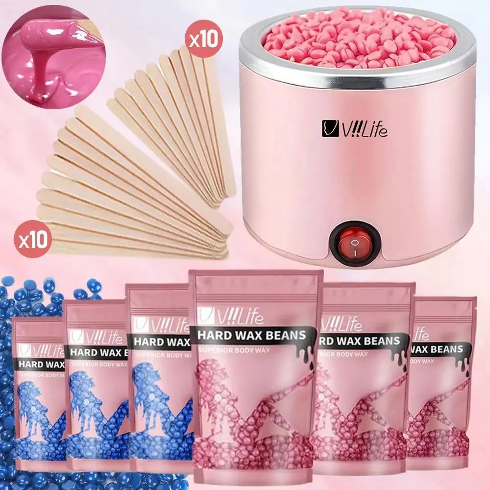 Hard Wax Warmer Kit, 1 Set Wax Warmer & Accessories, Hair Removal Machine for Women and Men, Beauty & Personal Care Product, Cosmetic