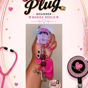 Nurse off duty badge reel