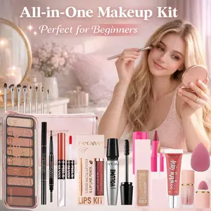 20pcs Handaiyan Makeup Set, Makeup Palette Set, Lip Cosmetic Set, Luxury Christmas Beauty Kit, Daily Makeup Kit, Includes Lipstick & Mascara, Ideal Gift for Women, Perfect for All Occasions   All-in-One Makeup Kit
