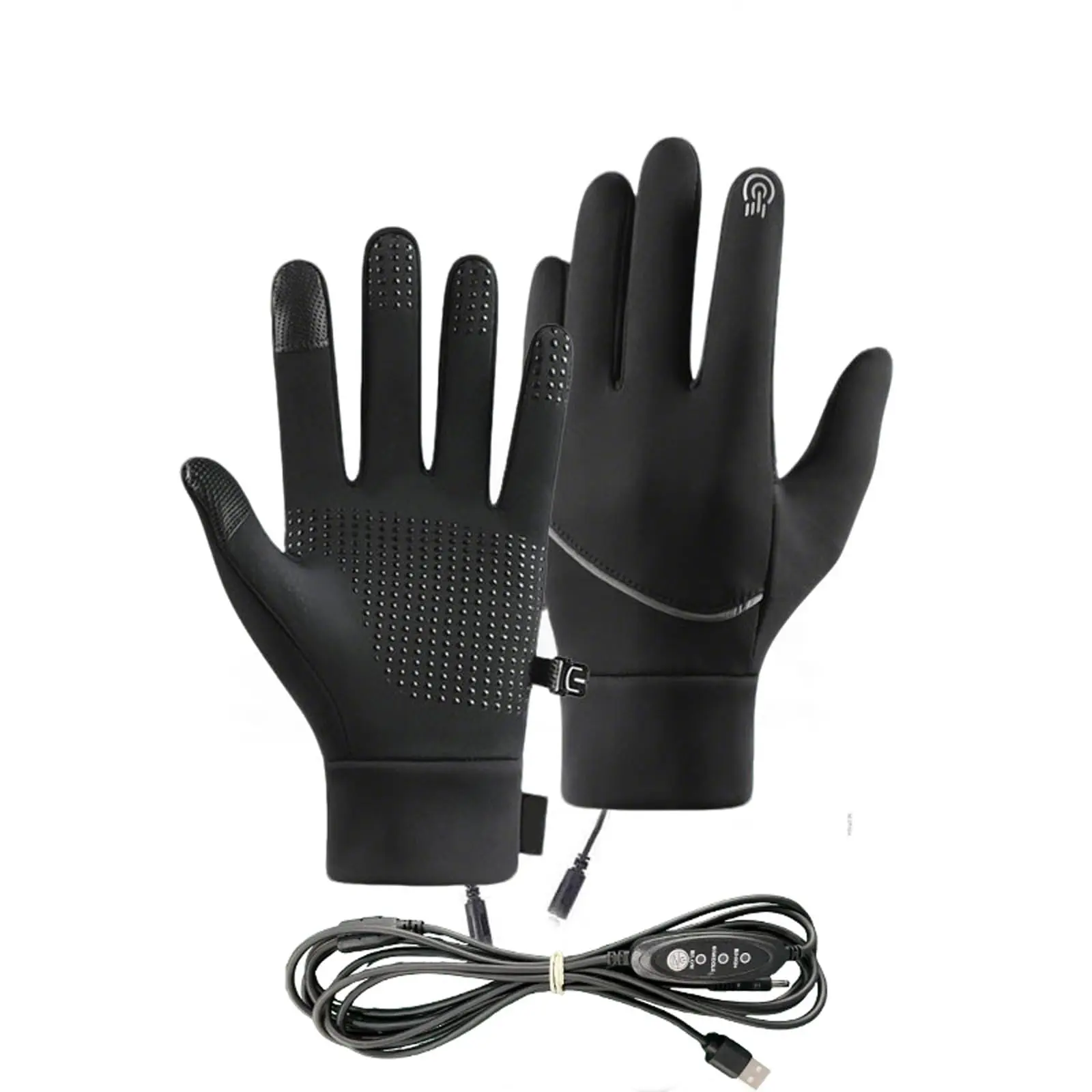 Adult USB Heated Outdoor Sports Gloves, Thermal Full-Finger Hand Warmers with Anti-Slip Grip, Durable Winter Gear for Cycling, Hiking, Cold-Weather Daily Use