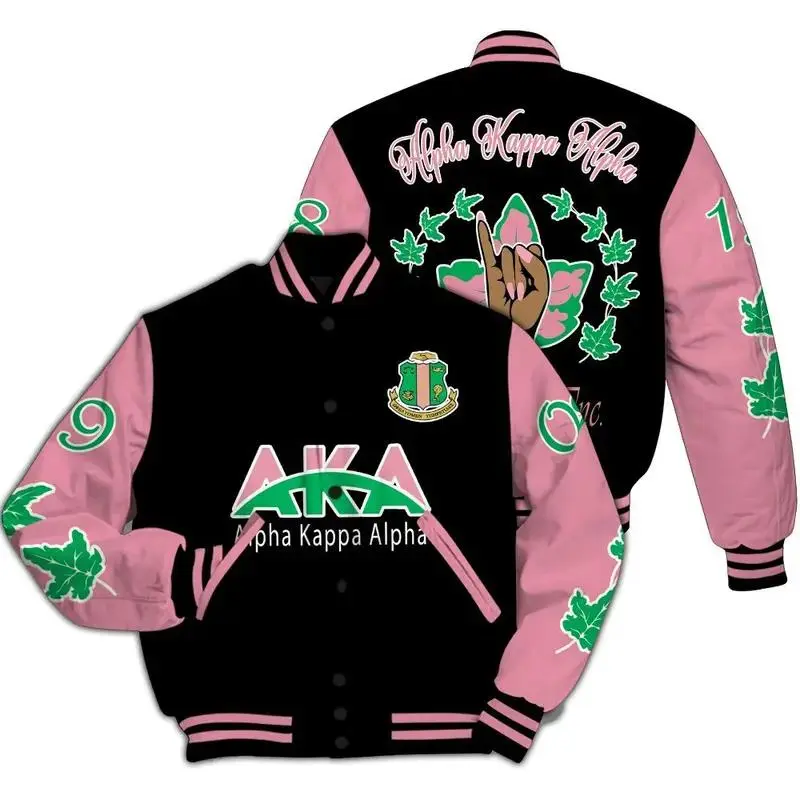 A.K.A Varsity Jacket, Handsign Varsity Jacket 1908 Sorority Jacket, Unisex Varsity Baseball Jacket, Classic Sport Street Style Jacket, Lightweight Sport Jacket, Everyday Streetwear
