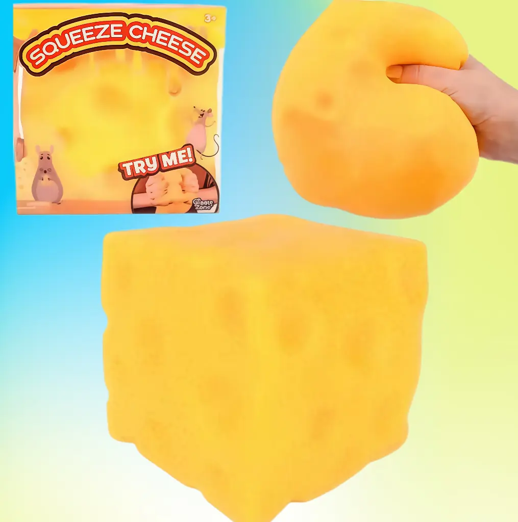 10cmCreative Square Explosion Cheese Kneading Ultra Soft Slow Rebound Flour Filling Squeezing Stress Relieving Toy Explosion Shaped Square Cheese Toy Can Knead Squeezing Creative Emotions Relieving Stress Relieving Small Objects