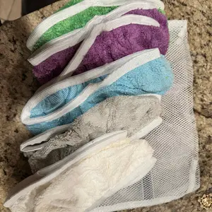 KEEPOW Reusable Green Microfiber Pads for All 10 Inches Flat Mop (mop is not include)