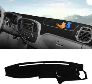 KUST Dashboard Cover Mat for 2000-2006 Toyota Tundra & 2001-2007 Toyota Sequoia Accessories Dash Cover Upgrade Velvet Dash Mat Sunshade Glare UV Rays Protector
