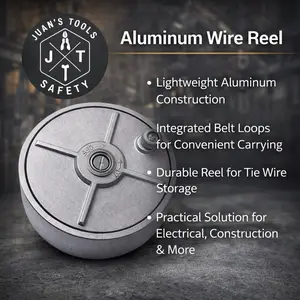 Lightweight Aluminum Tie Wire Reel - Compact & Efficient Design for Home Lighting Switch Tasks